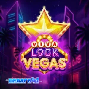 Tampilan visual slot Viva Lock Vegas dengan tema neon klasik